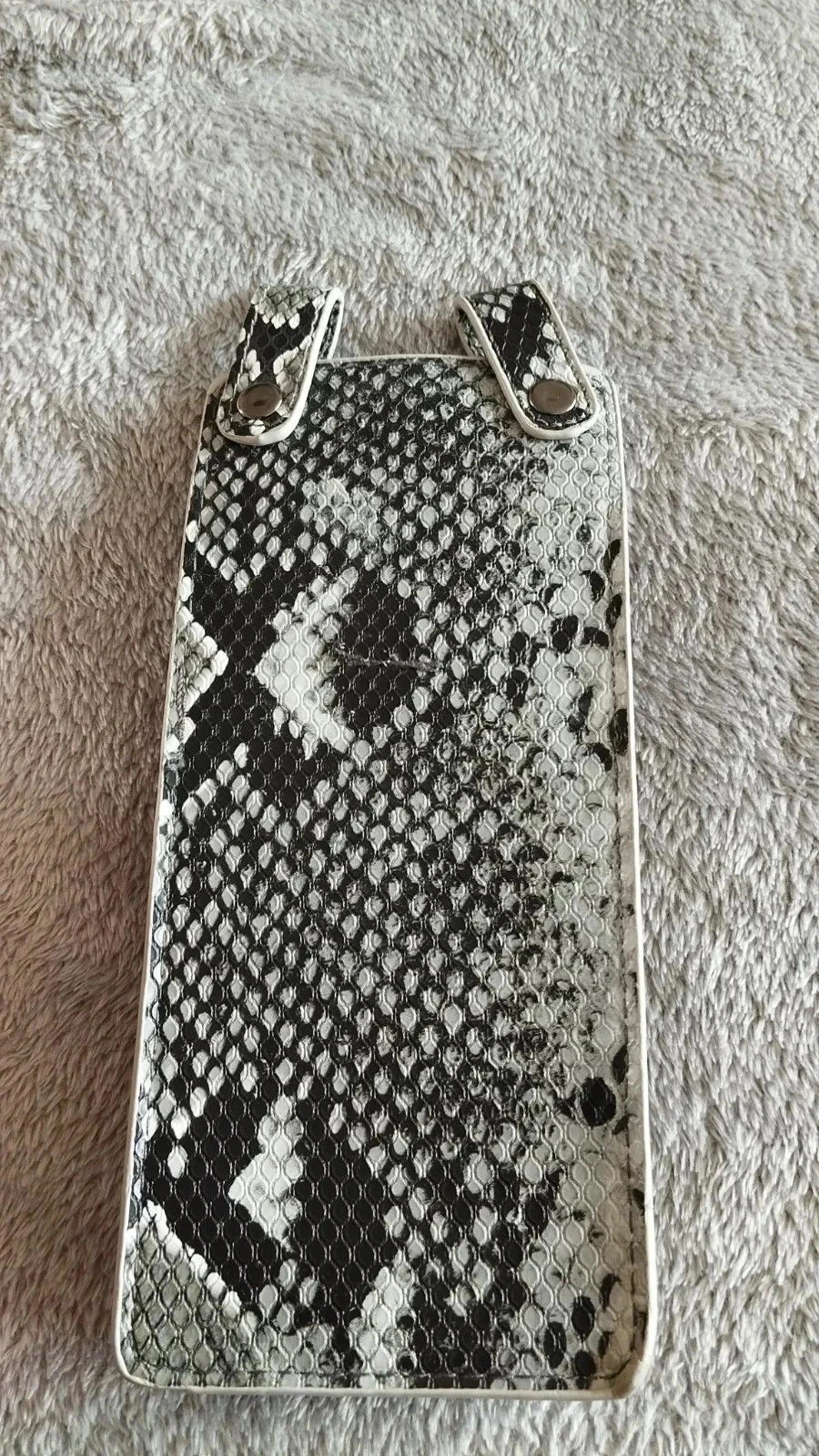 Grijze pochette met dierenmotief 19x9 cm – photo 5
